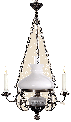 lampa mosiężna wisząca