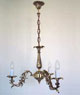 wisząca lampa mosiężna