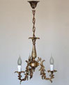 wisząca lampa mosiężna